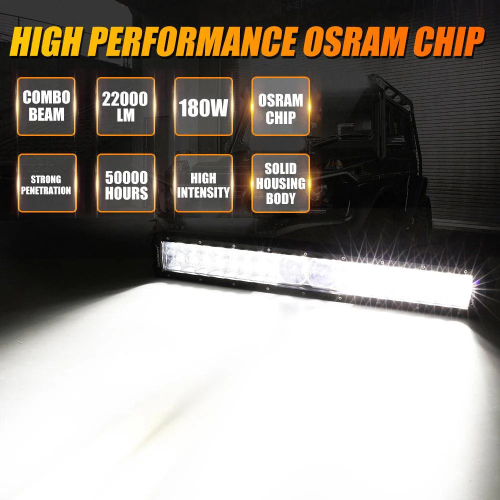 22 Inch 5D-PRO Series 22000LM Spot Beam Off Road Led Light Bar