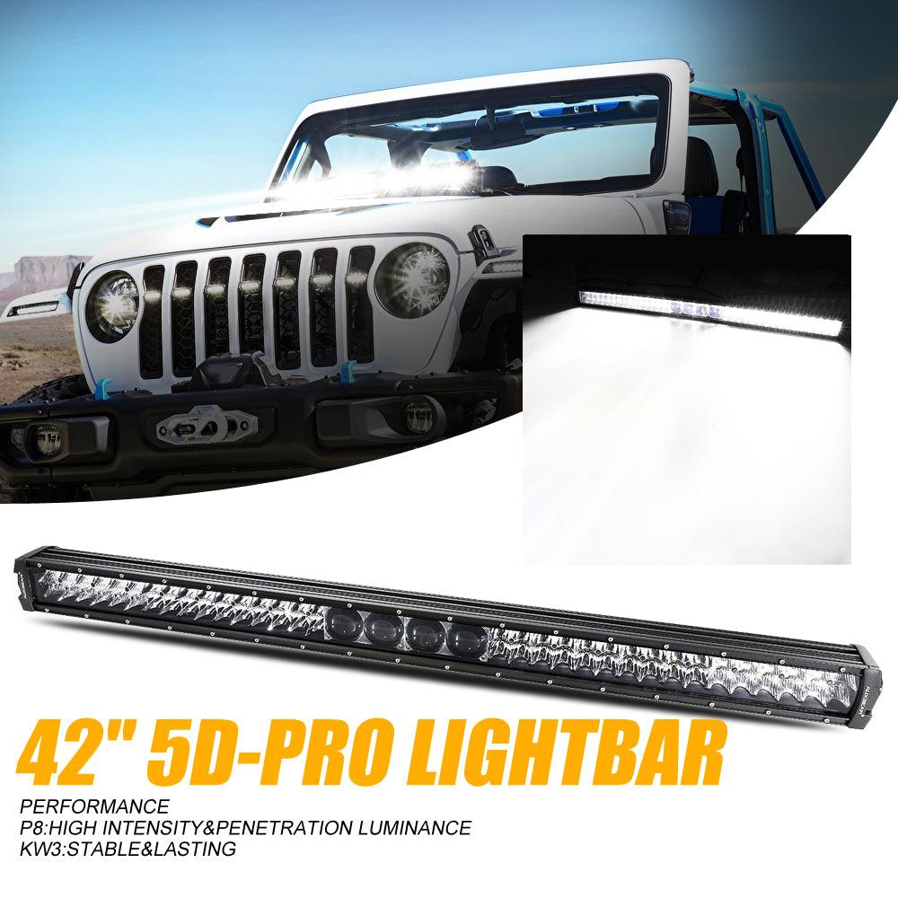 42 Inch 5D-PRO Series 44000LM Spot Beam Off Road Led Light Bar