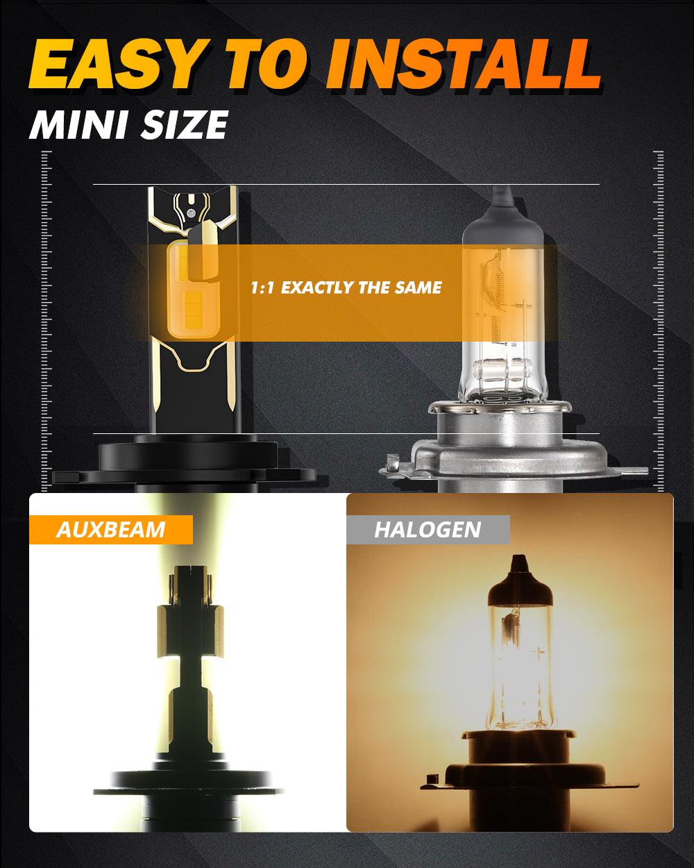 H4/9003 LED Headlight Bulbs 120W 25000LM GX Series Brightest 6500K Cool White | 2 Bulbs